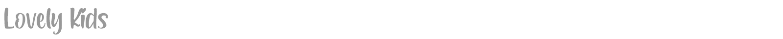 Lovely Kids font preview